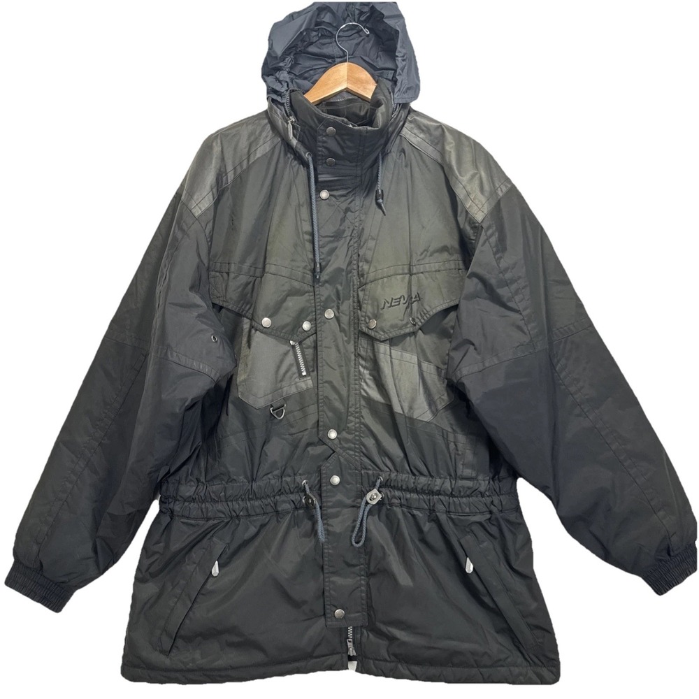 VTG Nevica‎ North American Technical Ski Jacket Mens 44 Black Insulated Hooded